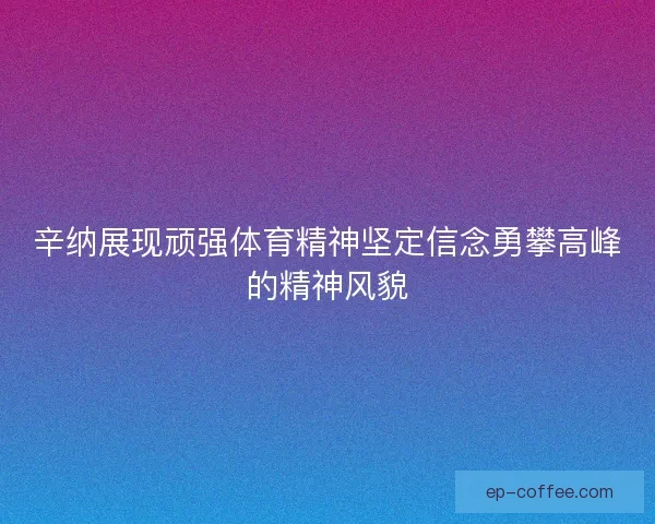 辛纳展现顽强体育精神坚定信念勇攀高峰的精神风貌